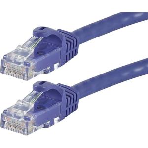 Monoprice Cat5e Ethernet Patch Cable – 1 feet – Orange | Snagless RJ45, Stranded, 350Mhz, UTP, Pure Bare Copper Wire, 24AWG – Flexboot Series(Purple)