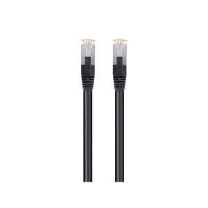 Monoprice Cat6 100ft Black PoE Patch Cable 30W PoE+ (IEEE 802.3at) Shielded (U/FTP) 24AWG 500MHz Solid Pure Bare Copper Shielded RJ45 Ethernet Cable(100 Feet)
