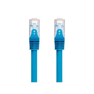 Monoprice Cat6 30ft Blue CMP Patch Cable UTP Solid 23AWG 550MHz Pure Bare Copper Snagless RJ45 Entegrade Series Ethernet Cable(14 Feet)