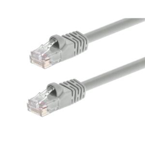 Monoprice Cat6 3ft Red Crossover Patch Cable UTP 24AWG 550MHz Pure Bare Copper Snagless RJ45 Fullboot Series Ethernet Cable(Gray)