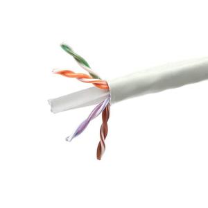 Monoprice Cat6 Ethernet Bulk Cable – Solid, 550Mhz, UTP, CMP, TAA, Plenum, Pure Bare Copper Wire, 23AWG, No Logo, Pull Box, 1000 Feet, Blue(Grey)