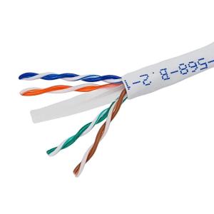 Monoprice Cat6 Ethernet Bulk Cable – Stranded, 550Mhz, 10G, UTP, CM, 24AWG, Pure Bare Copper Wire, Pull Box, 250 Feet, Blue(White)