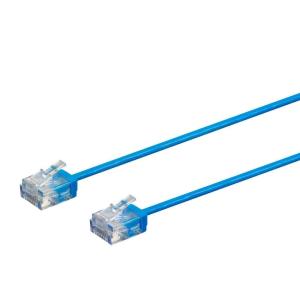 Monoprice Cat6 Ethernet Patch Cable – Snagless, 550MHz, UTP, 32AWG, 1 Feet, Black – Micro SlimRun Series(Blue)