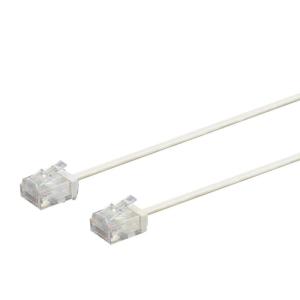 Monoprice Cat6 Ethernet Patch Cable – Snagless, 550MHz, UTP, 32AWG, 1 Feet, White – Micro SlimRun Series(White)