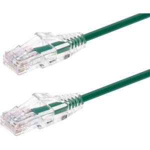 Monoprice Cat6 Ethernet Patch Cable – Snagless, Stranded, 550MHz, UTP, CMR Rated, 28AWG, 30 Feet, White – SlimRun Series(Green)