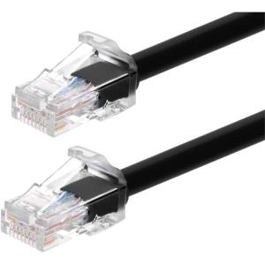 Monoprice Cat6A Component Level Patch Cable – 1 Feet – Black | UTP, 24AWG, 500MHz, Pure Bare Copper, Snagless RJ45, Ethernet Cable – Micro SlimRun Series(Black)