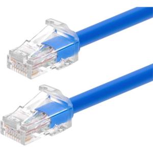 Monoprice Cat6A Component Level Patch Cable – 1 Feet – Black | UTP, 24AWG, 500MHz, Pure Bare Copper, Snagless RJ45, Ethernet Cable – Micro SlimRun Series(Blue)