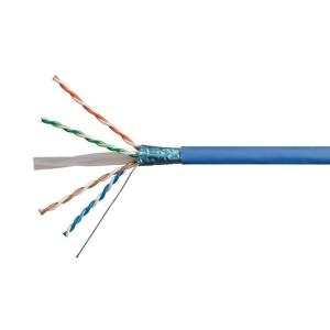 Monoprice Cat6A Ethernet Bulk Cable – 500 Feet – Yellow | Solid, 550Mhz, F/UTP, CMR, Riser Rated, Pure Bare Copper Wire, 10G, 23AWG, No Logo (UL) (TAA)(Blue)