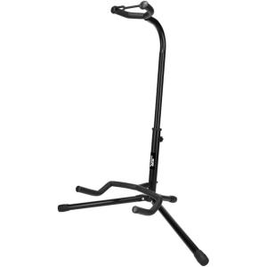 Monoprice Classic Single Guitar Tripod Stand – Black, 25-29-Inch Height Adjustable Neck, 20.5-Inch Base Span Compatible With All Standard Sized Guitars and Basses