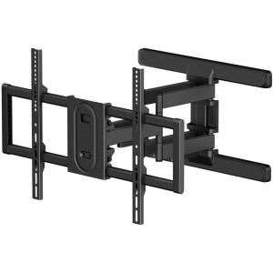 Monoprice Essential Full Motion TV Wall Mount Bracket Low Profile for 37″ to 80″ TVs up to 99lbs, Max VESA 600×400