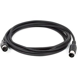 Monoprice MIDI Cable – 5 Pin DIN Connectors, Shielded, Molded Connector Shells, 28 AWG, 10 Feet, Black(10 Feet)