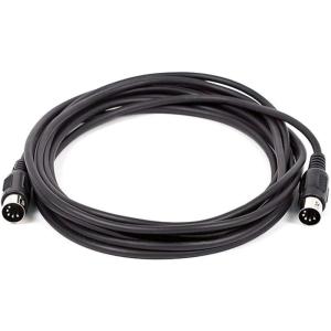 Monoprice MIDI Cable – 5 Pin DIN Connectors, Shielded, Molded Connector Shells, 28 AWG, 10 Feet, Black(20 Feet)