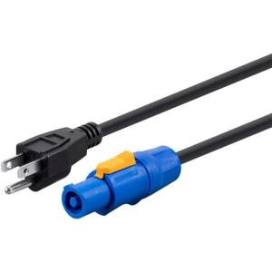 Monoprice NEMA 5-15p to powerCON Connector Cable – 1.5 Feet, 16AWG, With SJT-Rated Jacket – Stage Right Series(3 Feet)