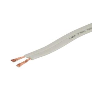 Monoprice Pure Copper Flat Speaker Wire – CL2 in Wall Rated, Jacketed in PVC Material, 16AWG, 100 Feet(250 Feet)