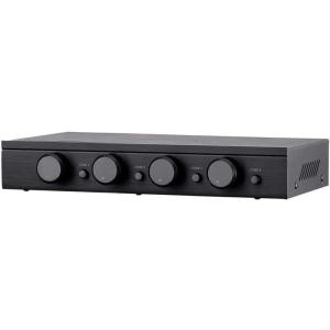 Monoprice SSVC-4.1 Single Input 4-Channel Speaker Selector with Volume Control, Impedance Protection, Individual Zone On/Off Buttons, Black, Model Number: 138159