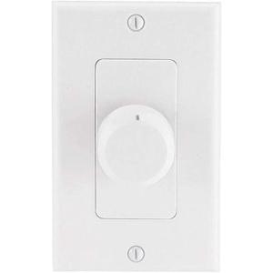Monoprice Speaker Volume Controller – Rotary Type, 100 Watts Per Channel, 4-16 Ohms, Single Gang, White(75W)