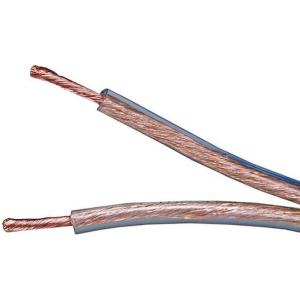 Monoprice Speaker Wire – 99.9% Oxygen-Free Pure Bare Copper, CL2 Rated, 2-Conductor, 12AWG, PVC Jacket Material, Blue Stripe to Indicate Polarity, 300 Feet, Clear(300ft)
