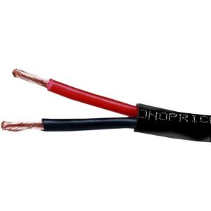 Monoprice Speaker Wire – CL2 Rated, 2-Conductor, 12AWG, PVC Jacket Material, 99.9% Oxygen-Free Pure Bare Copper, 250 Feet, Black