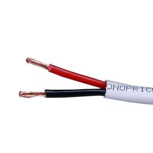 Monoprice Speaker Wire – CL2 Rated, 2-Conductor, 14AWG, PVC Jacket Material, 99.9% Oxygen-Free Pure Bare Copper, 500 Feet, White(White)