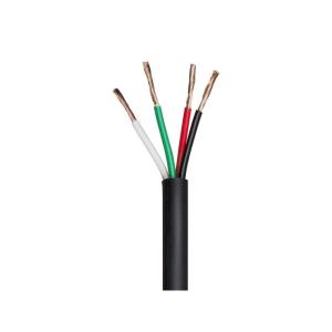 Monoprice Speaker Wire – UL, 2 Conductor, CMP-Rated, 100 Percent Pure Bare Copper with Color Coded Conductors, 14AWG, 1000 Feet, Black – Nimbus Series(4-Conductor)