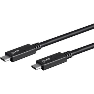 Monoprice USB Type-C to Type-C 3.1 Gen 2 Cable – 10Gbps, 5 Amp, 30AWG, 3.3 Feet, Black – Essential Series