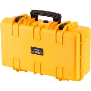 Monoprice Weatherproof Hard Case – 33 x 22 x 17 Inches, With Wheels and Customizable Foam, Shockproof, IP67, Ultraviolet And Impact Resistant Material, Black – Pure Outdoor Collection, 145.8 Liter(yellow)