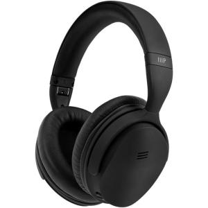 Monoprice Wireless Over Ear Headphones – Active Noise Cancelling (ANC) Bluetooth 5.0, Extended Playtime, Qualcomm aptX Audio, 40mm Drivers, Black