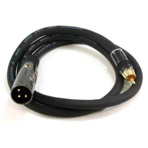 Monoprice XLR Male to RCA Male Cable – 6 Feet – Black, 16AWG Shielded Twisted Pair Oxygen-Free Copper Braid Conductors, E21 Gold Plated Connectors – Premier Series(XLR M/M)