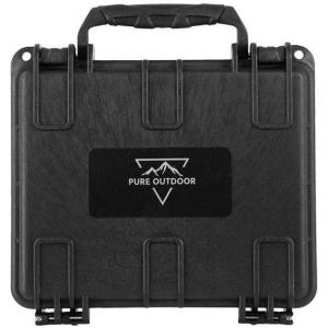 Pure Outdoor by Monoprice Weatherproof Hard Case with Customizable Foam, Shockproof, Lightweight, 8 x 7 x 6 in(Black)