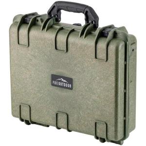 Pure Outdoor by Monoprice Weatherproof Hard Case with Customizable Foam, Shockproof, Lightweight, 8 x 7 x 6 in(green)