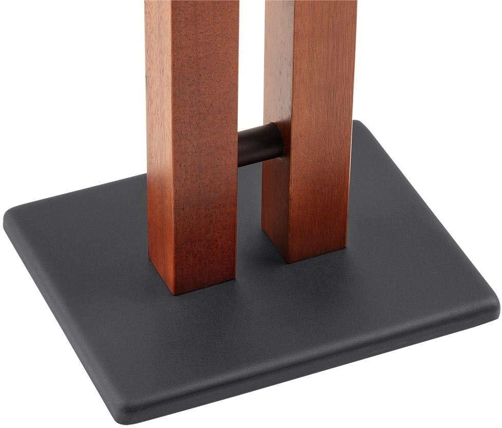 imageMonolith Speaker Stands 50lbs Capacity Adjustable Spikes Sturdy Construction Ideal for Home Theater Speakers 24 Inch Cherry32 Inch