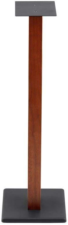 imageMonolith Speaker Stands 50lbs Capacity Adjustable Spikes Sturdy Construction Ideal for Home Theater Speakers 24 Inch Cherry32 Inch