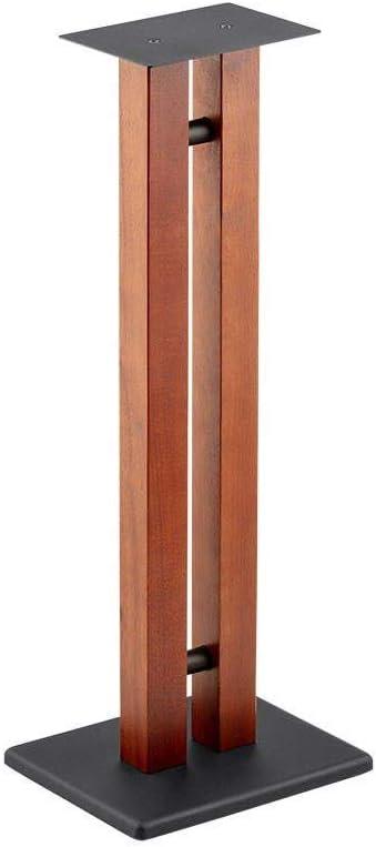 imageMonolith Speaker Stands 50lbs Capacity Adjustable Spikes Sturdy Construction Ideal for Home Theater Speakers 24 Inch Cherry32 Inch