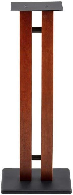 imageMonolith Speaker Stands 50lbs Capacity Adjustable Spikes Sturdy Construction Ideal for Home Theater Speakers 24 Inch Cherry32 Inch