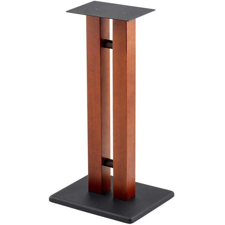 imageMonolith Speaker Stands  50lbs Capacity Adjustable Spikes Sturdy Construction Ideal for Home Theater Speakers 24 Inch Cherry24 Inch