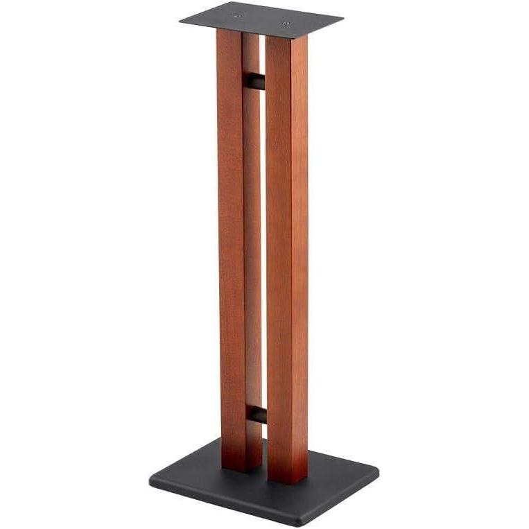 imageMonolith Speaker Stands  50lbs Capacity Adjustable Spikes Sturdy Construction Ideal for Home Theater Speakers 24 Inch Cherry32 Inch