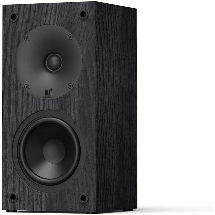 imageMonoprice Monolith B4 Bookshelf Speaker Each Powerful Woofers Punchy Bass High Performance Audio for Home Theater System  Audition Series