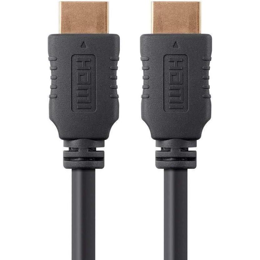 imageMonoprice 4K High Speed HDMI Cable HDMI 20 4K60Hz HDR HDR10 Dolby Vision 18Gbps YUV 444 28AWG with Ferrite Cores 3 Feet Black