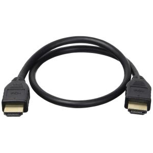 Monoprice HDMI Cable – 1.5 Feet – Black (3 Pack) High Speed, 4K@60Hz, HDR, 18Gbps, YCbCr 4:4:4, 32AWG, CL2, Compatible with UHD TV and More – Commercial Series(3 Pack)