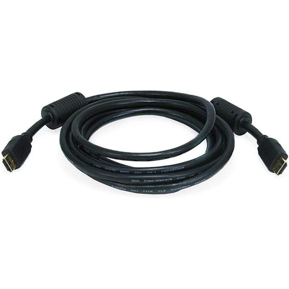 imageMonoprice 4K High Speed HDMI Cable  HDMI 20 4K60Hz HDR HDR10 Dolby Vision 18Gbps YUV 444 28AWG with Ferrite Cores 15 Feet Black10 feet