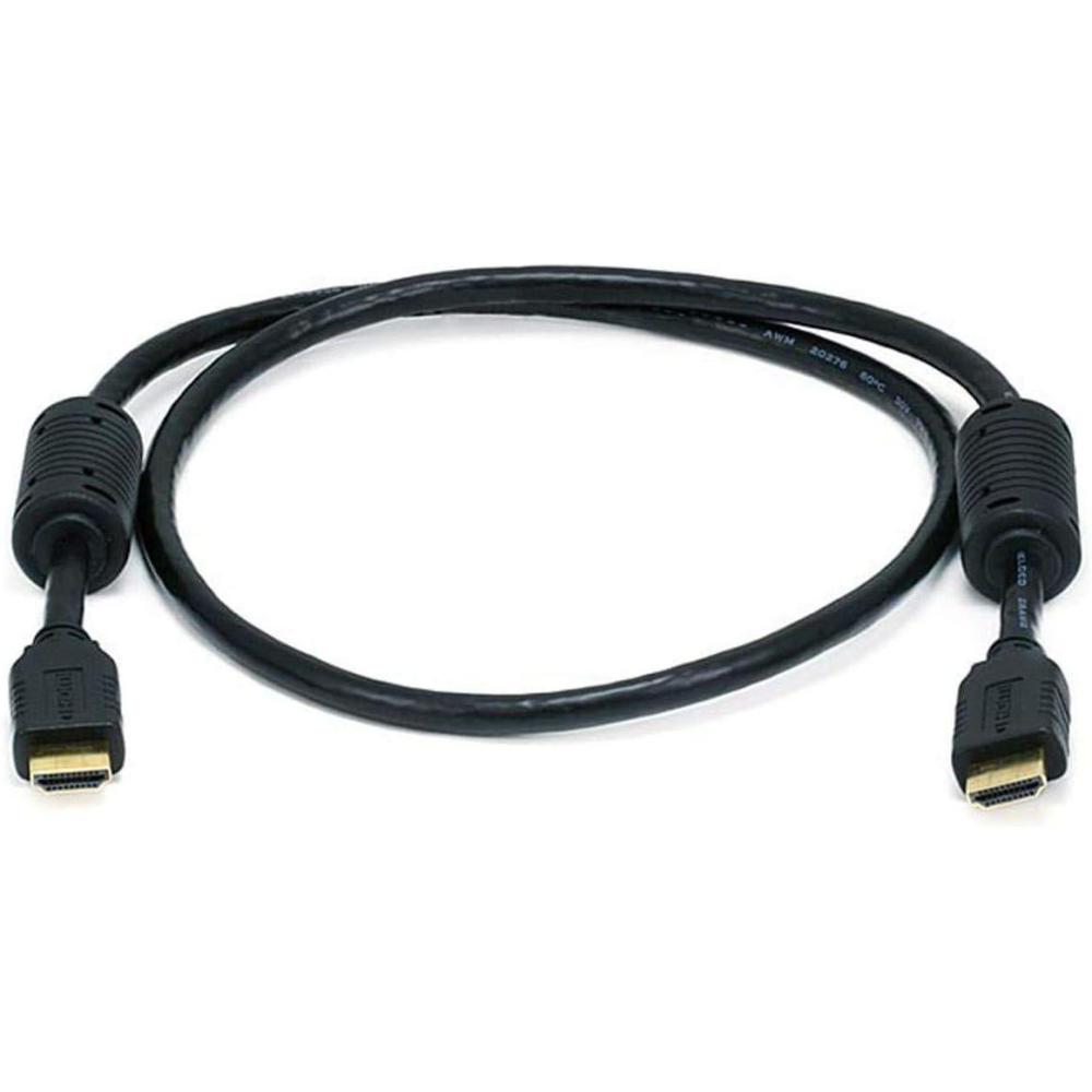 imageMonoprice 4K High Speed HDMI Cable  HDMI 20 4K60Hz HDR HDR10 Dolby Vision 18Gbps YUV 444 28AWG with Ferrite Cores 15 Feet Black3 feet