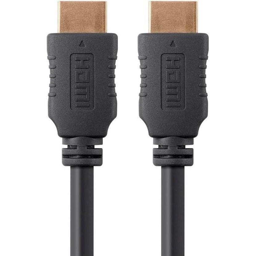 imageMonoprice 4K High Speed HDMI Cable  HDMI 20 4K60Hz HDR HDR10 Dolby Vision 18Gbps YUV 444 28AWG with Ferrite Cores 5 Feet Black  5 Pack
