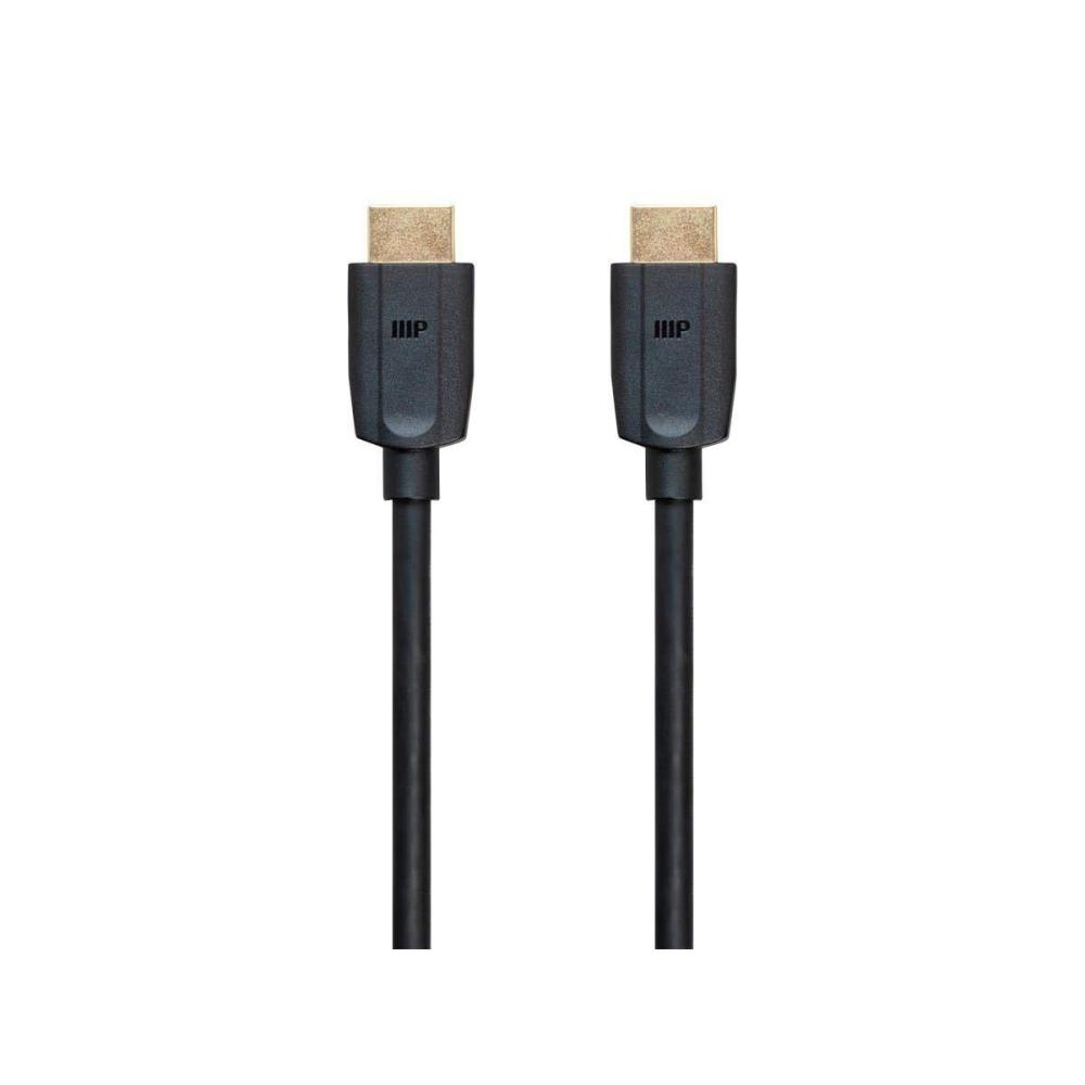 imageMonoprice 8K Ultra High Speed HDMI Cable  HDMI 21 8K60Hz 4K120Hz 48Gbps HDR VRR 15ft BlackPack of 1Pack of 1