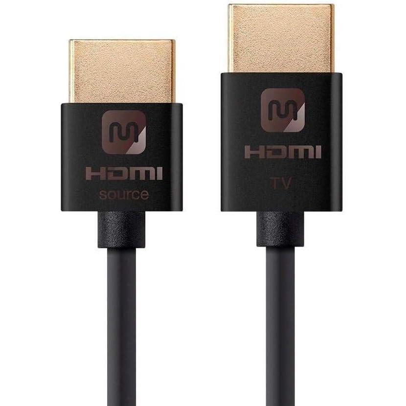 imageMonoprice HDMI High Speed Active Cable  6 Feet  Black 4K60Hz HDR 18Gbps 36AWG YUV 444  Ultra Slim Active SeriesBlack