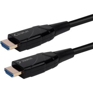 Monoprice 4K High Speed Fiber Optic HDMI Cable – 4K@60Hz, 18Gbps, HDR, Active Optical Cable (AOC), 49ft, Black