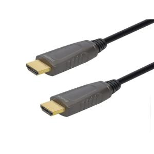 Monoprice 8K Ultra High Speed Fiber Optic Certified HDMI Cable – HDMI 2.1, 8K@60Hz, 4K@120Hz, 48Gbps, HDR, VRR, Active Optical Cable (AOC), CMP Plenum Rated, 32ft, Black(15 Meters)