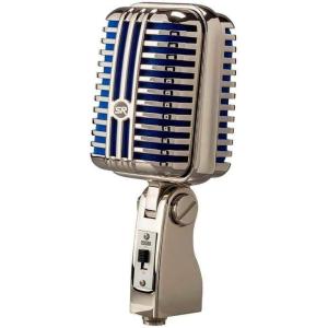 Monoprice Memphis Blue Classic Dynamic Microphone – Unidirectional, Retro-Style with Pop-Free On/Off Switch and Protective Case – Stage Right Series
