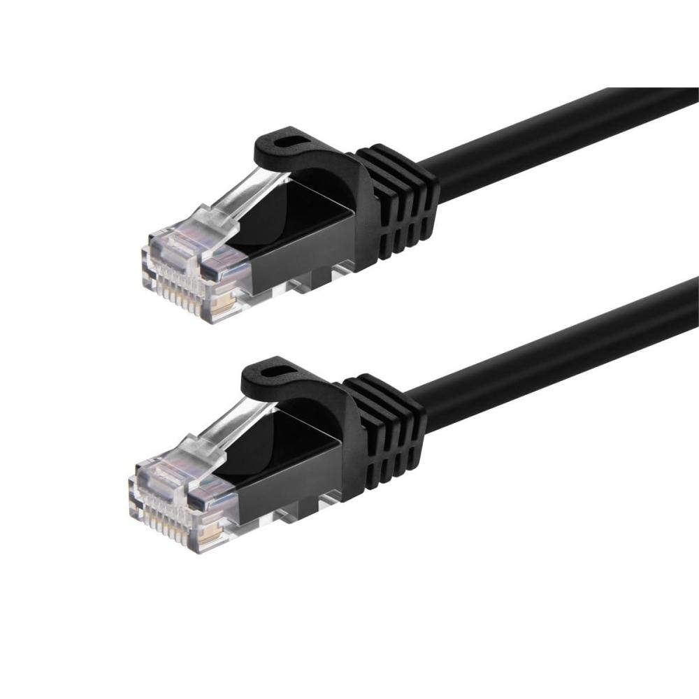 imageMonoprice 109799 Flexboot Cat6 Ethernet Patch Cable Network Internet Cord RJ45 Stranded 550Mhz UTP Pure Bare Copper Wire 24AWG 7ft Black1