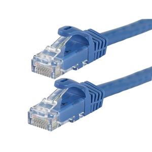 Monoprice Cat6 1ft Blue 12-Pk Patch Cable UTP 24AWG 550MHz Pure Bare Copper Snagless RJ45 Flexboot Series Ethernet Cable(1)