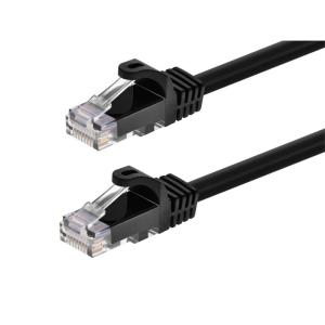 Monoprice Cat6 5ft Black Patch Cable UTP 24AWG 550MHz Pure Bare Copper Snagless RJ45 Flexboot Series Ethernet Cable(1)